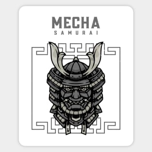 Mecha Samurai Mask Sticker